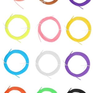 STOBAZA 12pcs Random Color Pen Filament Refills Low Temperature Printing Supplies for Smooth High Success Rate Artwork Compatible with All Pens Random Color