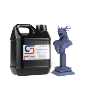 Siraya Tech Fast ABS-Like 3D Printer Resin, High Precision, Non-Brittle - Low Odor 405nm UV-Curing Photopolymer for 8K LCD/DLP Printing (Navy Grey, 2kg)