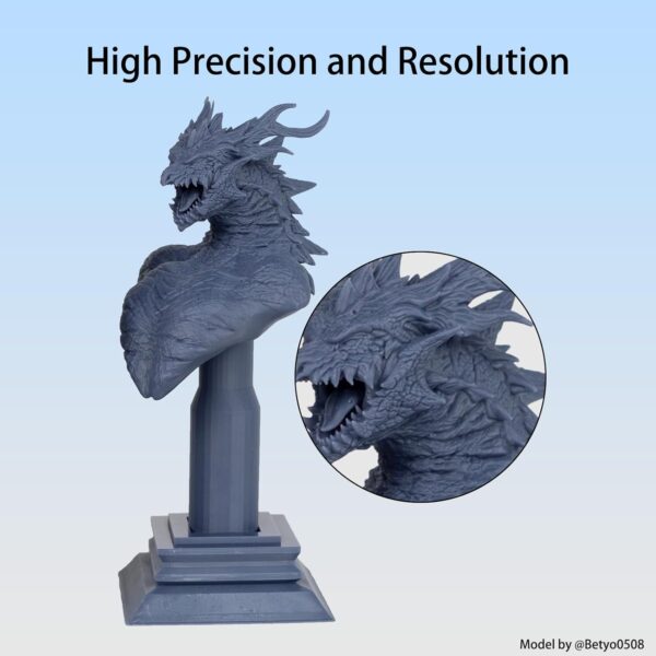 Siraya Tech Fast ABS-Like 3D Printer Resin, High Precision, Non-Brittle - Low Odor 405nm UV-Curing Photopolymer for 8K LCD/DLP Printing (Navy Grey, 2kg) - Image 2