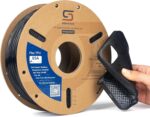 Siraya Tech Flex TPU Filament - 85A Shore, ISO 10993, High Flexibility & Toughness, High Flow & Speed, Easy to Print, Moisture-Resistant Aluminum Bag - Ideal for Footwear, Protective Gear (Black, 1kg)