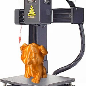 Small 3D Printer for Beginner, Frequency Division Multiplexing 3D Printer, High Accuracy Rapid Heating and Printing Compact 3D Printing Machine for Education (US Plug)