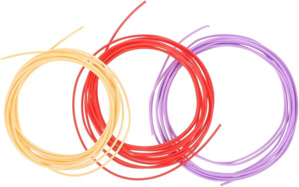Unomor 3 Rolls 3D Pen Filament 1.75mm 3D Printing Pen Filling Refills High Success Rate Glossy Finish Wide Material Compatibility Random