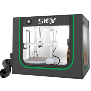Update 3D Printer Enclosure with LED Light, Smoke Exhaust Kit, Thermo-Hygrometer,Fireproof Dustproof Tent Constant Temperature Protective Cover for Bambu Lab A1,A1 Mini,840 * 580 * 580mm