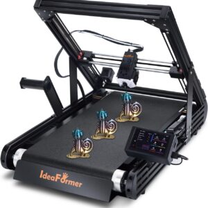 V2 Conveyor Belt 3D Printer 400mm/s Max Speed Core XY Structure 3D Printer High Precision Fully Auto Leveling,Print Size 250x250x∞mm Infinite Z-axis Printing for Long＆Match Printing