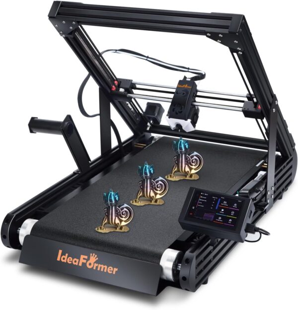 V2 Conveyor Belt 3D Printer 400mm/s Max Speed Core XY Structure 3D Printer High Precision Fully Auto Leveling,Print Size 250x250x∞mm Infinite Z-axis Printing for Long＆Match Printing