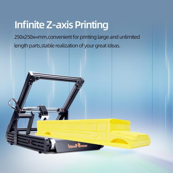 V2 Conveyor Belt 3D Printer 400mm/s Max Speed Core XY Structure 3D Printer High Precision Fully Auto Leveling,Print Size 250x250x∞mm Infinite Z-axis Printing for Long＆Match Printing - Image 2