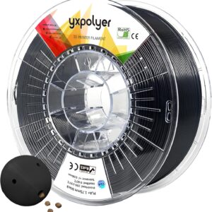 YXPOLYER PLA Plus Filament Food-Grade pla+ PLA Plus 3D Printing Filament 1.75 mm 1kg 2.2lbs with Reusable PC Spool, Modified 3D Printer Filament for Most FDM 3D Printers