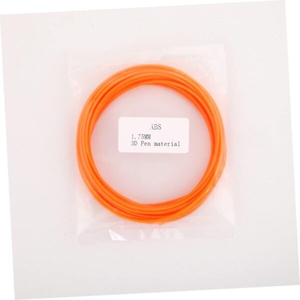 10M Pen Filament Refills Abs Filament Orange Roll Compatible with Standard Printers Low Shrinkage for Printing Vacuum Sealed with - Image 2