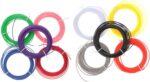 10pcs Plastic 3D Pen Filament Printing Supplies Pla Filament Gold White Pla Bundle 3D Pen