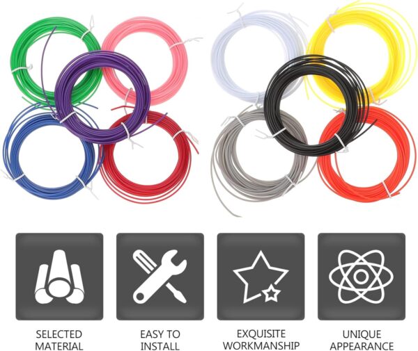 10pcs Printing Consumables 3d Pen Prints Filament Printing Accessories 3d Pen Filament Plastic 3d Pen Filament 3d Printer Filament Printing Supplies 3d Pen Filament - Image 2