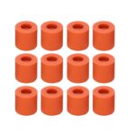 12 PCS Silicone Solid Bed Mounts,Silicone Hot Bed Leveling Column Shocking Absorber 3D Printer Accessories Printer Heat Bed Leveling Parts 16mm