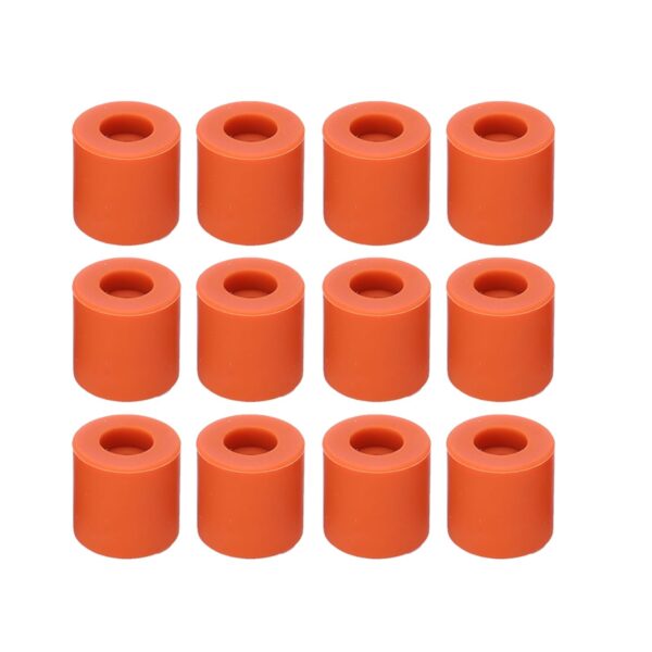 12 PCS Silicone Solid Bed Mounts,Silicone Hot Bed Leveling Column Shocking Absorber 3D Printer Accessories Printer Heat Bed Leveling Parts 16mm