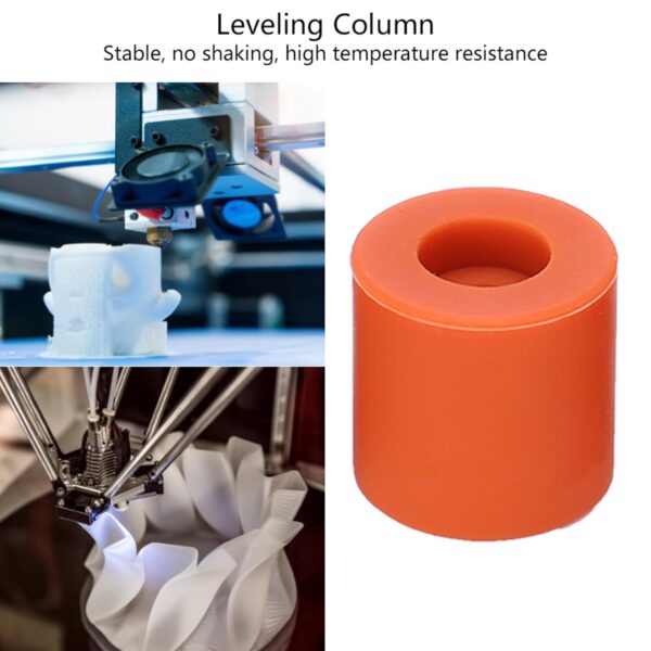 12 PCS Silicone Solid Bed Mounts,Silicone Hot Bed Leveling Column Shocking Absorber 3D Printer Accessories Printer Heat Bed Leveling Parts 16mm - Image 2