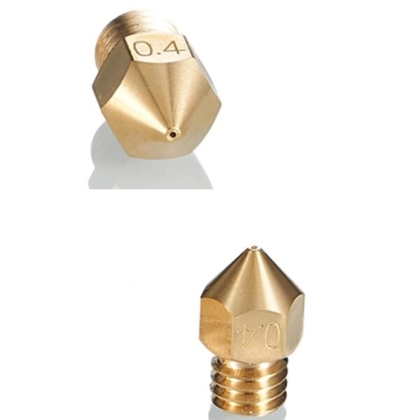 16Pcs Ender 3 Nozzles 0.4mm, MK8 Extruder Nozzles 0.4mm Compatible for Creality Ender 3 v2/Ender 3 Pro/Ender 3 Max/Ender 5 Pro/Ender 3 S1/Ender 3 Neo/CR-10 Series 3D Printer Brass Nozzles, - Image 2