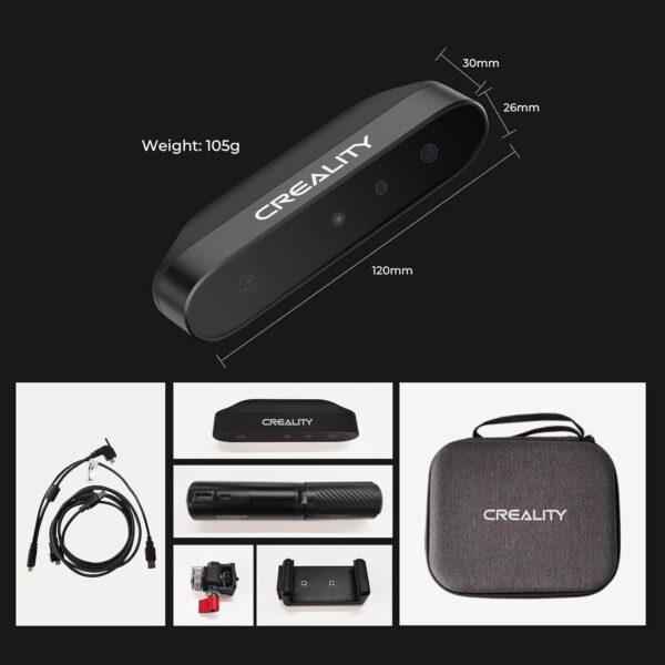 Creality 3D Scanner CR-Scan Ferret for 3D Printing Handheld Scanner 30 FPS Scanning Speed 0.1mm Accuracy Full Color for Android Phone PC Win 10/11 - Image 7