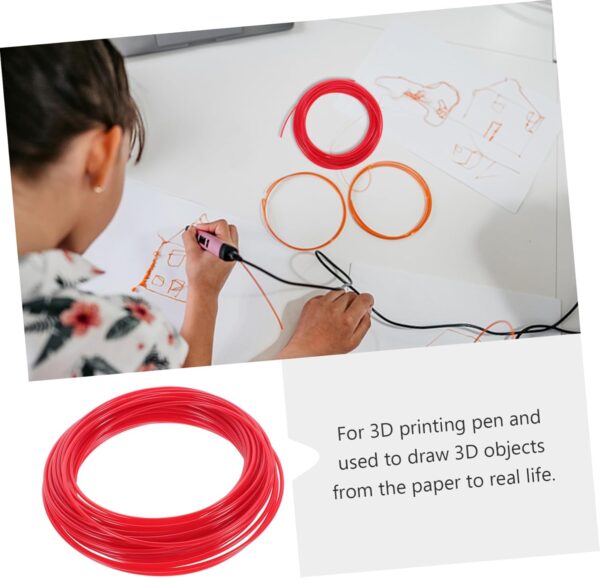 IMIKEYA 10m 3D Pen Filament Refills 1.75mm Abs 3D Printing Materials Random 3D Pen Consumables for Paper to Real Life - Image 9
