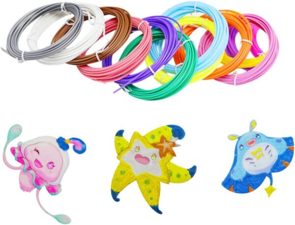 3D Printing Pen Filament 1.75mm 10 Bright Colors Filament Boys and Girls 3D Filament Pen Toys - Image 5