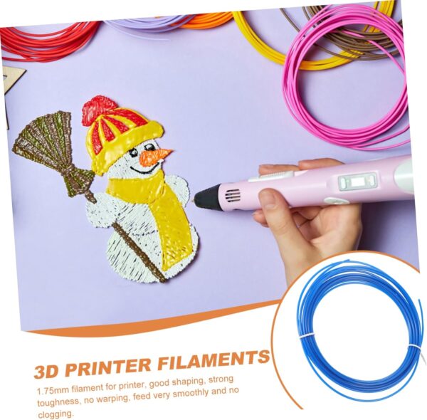 Gatuida 3D Pen Filament Refills Abs Filament 5m Random for Vacuum Sealed Low Shrinkage 190-230℃ Working Temperature - Image 8