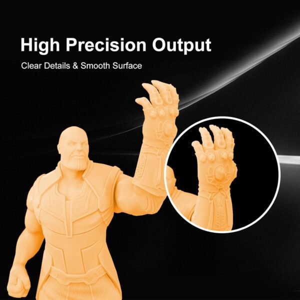 3D Printer Resin Orange, Low Odor, High Precision, Quick Curing Standard Photopolymer Resin, 405nm UV Curing Photopolymer Resin 3D Printing Liquid for LCD DLP SLA 3D Printers 1kg - Image 6