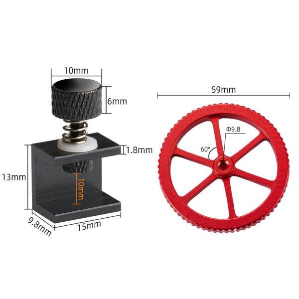 Ender-3 V2 Bed Leveling Kit: with Silicone Column Solid Mounts Compatible with Ender 3/ Pro/, Ender-5/5 Plus/5 Pro, CR-10, CR-10 V2 3D Printers, Easy to Install and Remove - Image 5