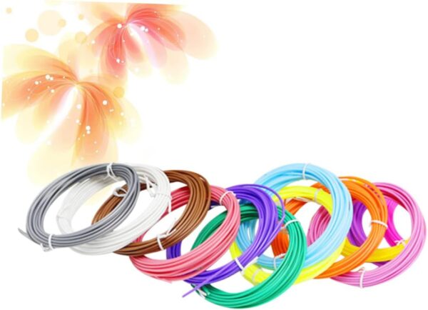3D Printing Pen Filament Set Pctg Plastic 10 Assorted Colors 1.75mm for Boys and Girls and Educational Toys - Image 7