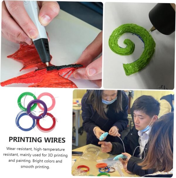 Plastic 3D Pen Filament 10pcs Refills Filament for 3D Pen Compatible for Printing - Image 5