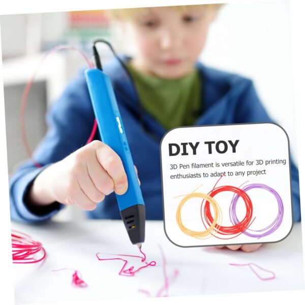 ABOOFAN 3D Pen Filament 1.75mm 3 Rolls Multifunction 3D Pen Consumables for Random Color - Image 3
