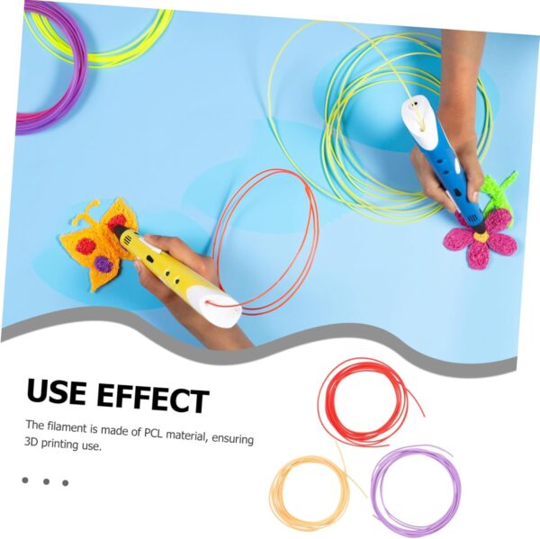 ABOOFAN 3D Pen Filament 1.75mm 3 Rolls Multifunction 3D Pen Consumables for Random Color - Image 5