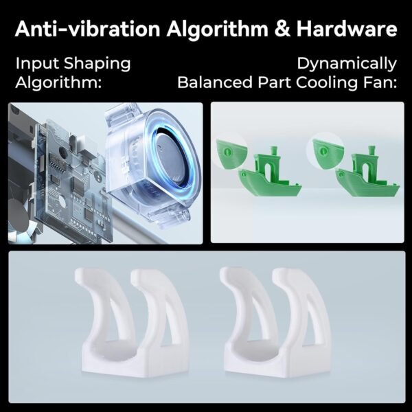 Creality K1 SE 3D Printer, 2024 New Version 600mm/s High-Speed Hands-Free Auto Leveling Flagship-Level Direct Extruder Quick-swap Tri-Metal Nozzle K1 Upgrade 3D Printer - Image 8