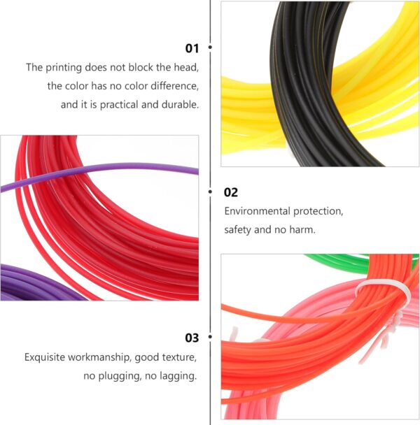 10pcs Printing Consumables 3d Pen Prints Filament Printing Accessories 3d Pen Filament Plastic 3d Pen Filament 3d Printer Filament Printing Supplies 3d Pen Filament - Image 7