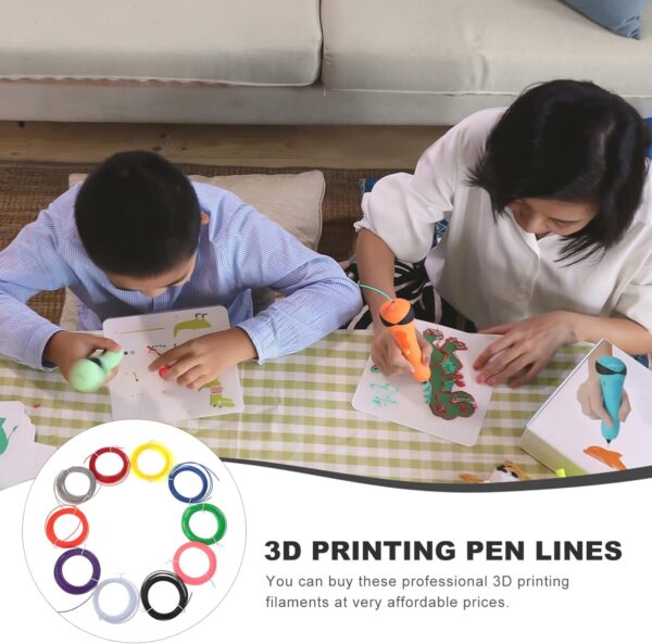 10pcs Printing Consumables 3d Pen Prints Filament Printing Accessories 3d Pen Filament Plastic 3d Pen Filament 3d Printer Filament Printing Supplies 3d Pen Filament - Image 8