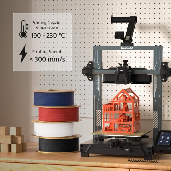 ELEGOO Matte PLA Filament Navy Blue 1KG, 1.75mm 3D Printer Filament Dimensional Accuracy +/- 0.02mm, 1kg Carboard Spool (2.2lbs) for Most FDM 3D Printers - Image 5