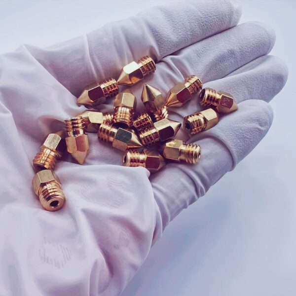 16Pcs Ender 3 Nozzles 0.4mm, MK8 Extruder Nozzles 0.4mm Compatible for Creality Ender 3 v2/Ender 3 Pro/Ender 3 Max/Ender 5 Pro/Ender 3 S1/Ender 3 Neo/CR-10 Series 3D Printer Brass Nozzles, - Image 5