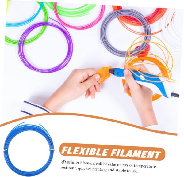 KICHOUSE 3D Pen Filament Abs Filament 5m Roll Pink Pla 3D Printing Materials Vacuum Sealed Random - Image 6