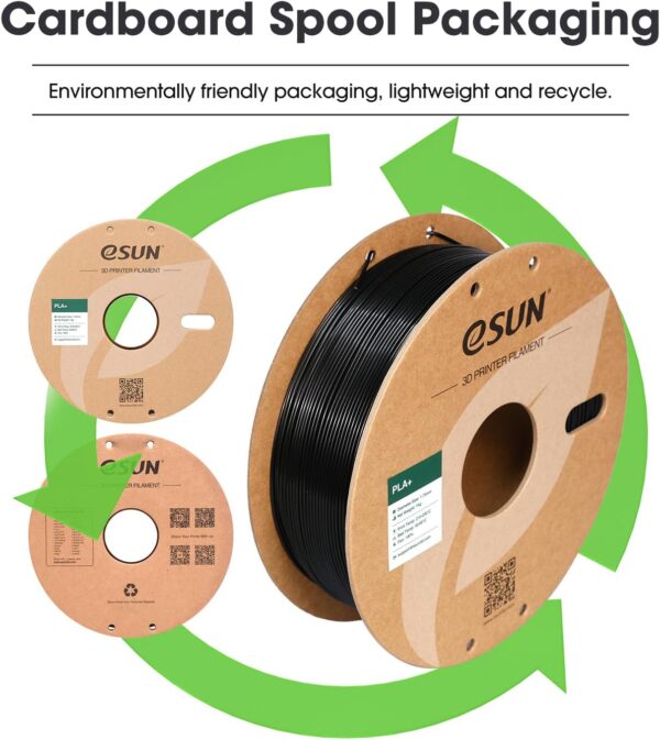 eSUN PLA+ Filament 1.75mm, 3D Printer Filament PLA Plus, Dimensional Accuracy +/- 0.03mm, 1KG Spool (2.2 LBS) 3D Printing Filament for 3D Printers, Bone White - Image 7