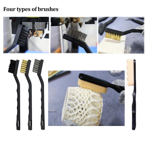 3D Printer Tools Kit, 3D Printer Accessories with Deburring Tool, Needle File Set, Nozzle Cleaning Kit, Scraper, Pliers, and Hand Drill for 3D Print Model Smoothing, Finishing, and Carving - Image 4