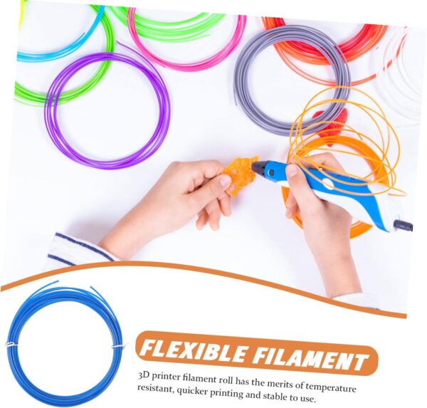 3D Pen Filament Abs Filament Refill 5m Assorted Colors 3D Printing Materials 3D Objects Random Color - Image 9
