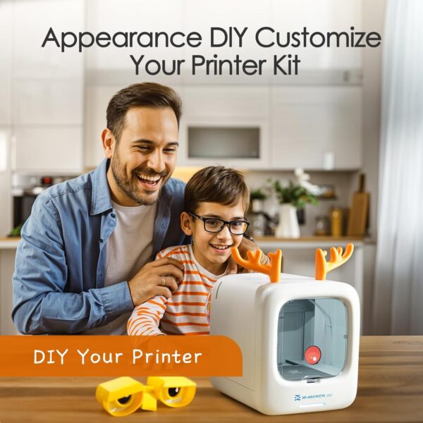 3D Printer for Kids, Beginner 3D Printer with 8 PLA Filament Set, Huge Toy Library & Modify, Wi-Fi & App Control, Create STEM Toys, High Precision, W/ 15+ Mini 3D Design Module, X-Maker Joy - Image 6