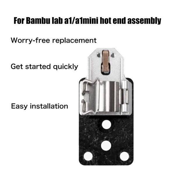 Hotend Heating Assembly for Bambu Lab A1/A1 Mini 3D Printer Hotend Heating Component Mounting Accessories,Contains Thermistor, Ceramic Heater, Base,Clip,Quick-Change Kit - Image 5