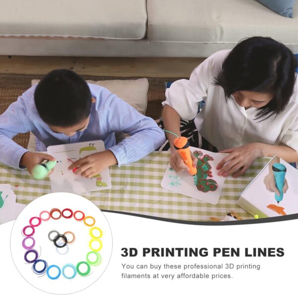 20pcs Printing Consumables Stencils for Painting Filament Dryer 3D Printing Pen Refills 3D Pen Filament Refills Filament Printer Printers Printing Supplies 3D Pen Filament Plastic - Image 3