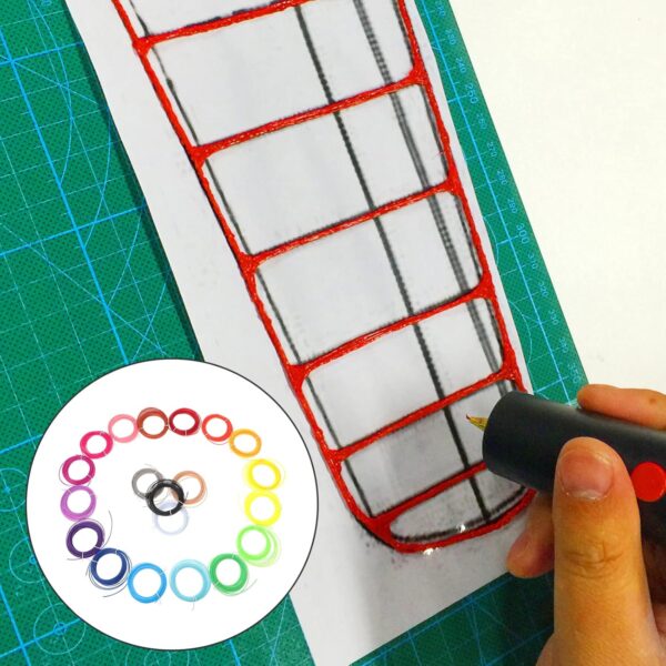 20pcs Printing Consumables Stencils for Painting Filament Dryer 3D Printing Pen Refills 3D Pen Filament Refills Filament Printer Printers Printing Supplies 3D Pen Filament Plastic - Image 4
