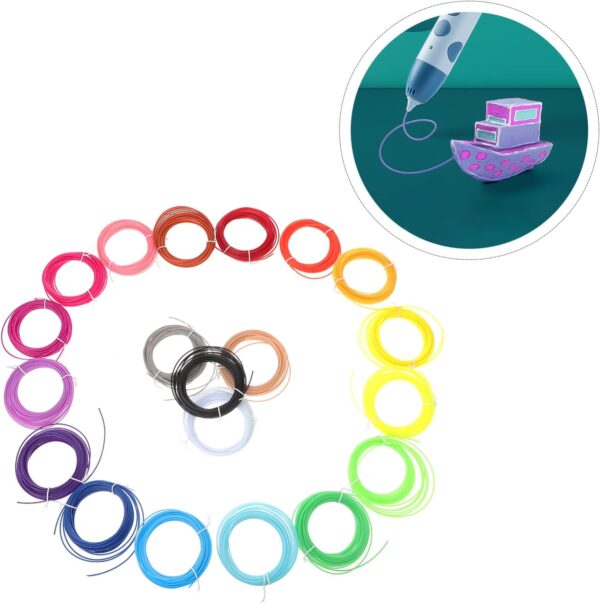 20pcs Printing Consumables Stencils for Painting Filament Dryer 3D Printing Pen Refills 3D Pen Filament Refills Filament Printer Printers Printing Supplies 3D Pen Filament Plastic - Image 7