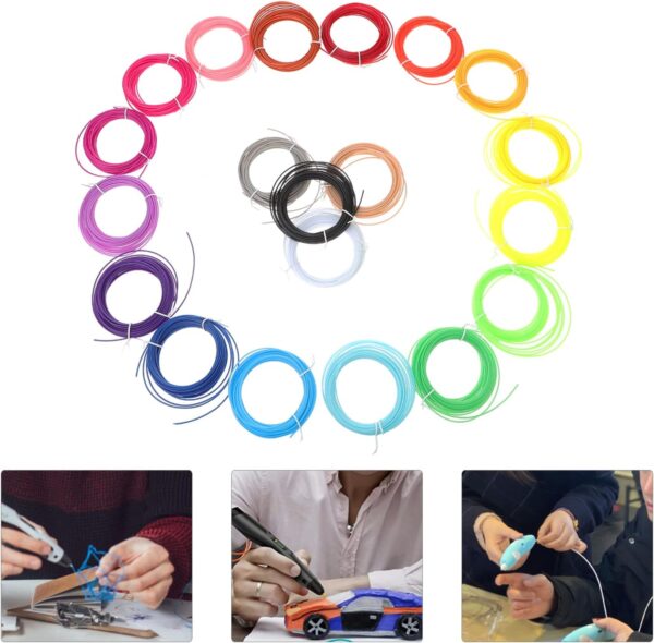 20pcs Printing Consumables Stencils for Painting Filament Dryer 3D Printing Pen Refills 3D Pen Filament Refills Filament Printer Printers Printing Supplies 3D Pen Filament Plastic - Image 9