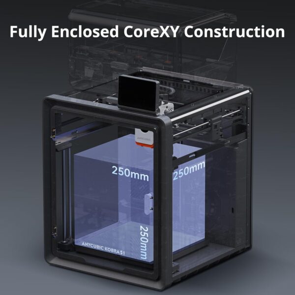 Anycubic Kobra S1 Combo 3D Printer, Multi-Color 3D Printer High Speed Max 600mm/s High Precision, Core XY Stable Structure Ultra-Quiet Printing Anycubic App One-Click Printing 250 * 250 * 250mm - Image 5