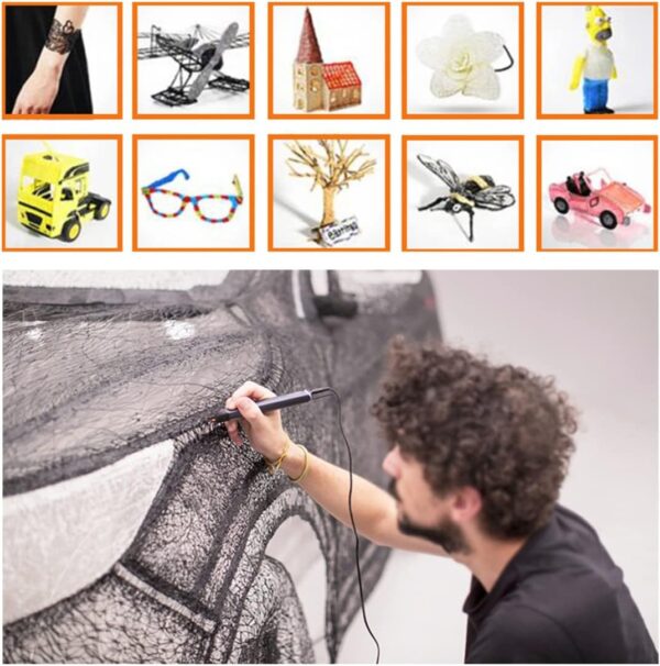 3D Pen Pla Filament Refills, 3D Printing Pen Filament Refills Flexibility 3D Printer Pla Filament 1.75Mm 2 Rolls - Image 3
