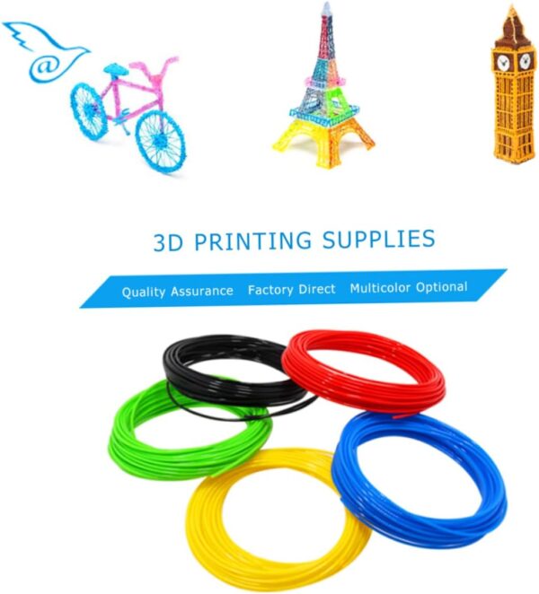 3D Pen Pla Filament Refills, 3D Printing Pen Filament Refills Flexibility 3D Printer Pla Filament 1.75Mm 2 Rolls - Image 7