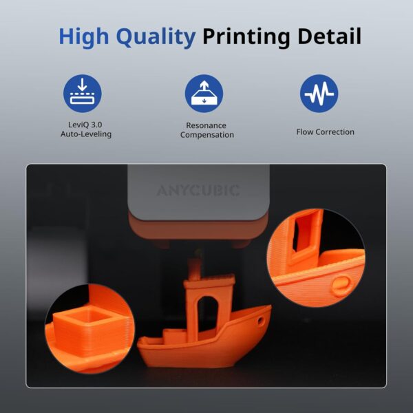 Anycubic 3D Printer Kobra S1 Combo, Multi-Color 3D Printer Max 600mm/s High Speed Printing High Precision, Works Right Out of Box Sealed Storage Intelligent Mult-Filament Drying 9.8"x9.8"x9.8" - Image 6