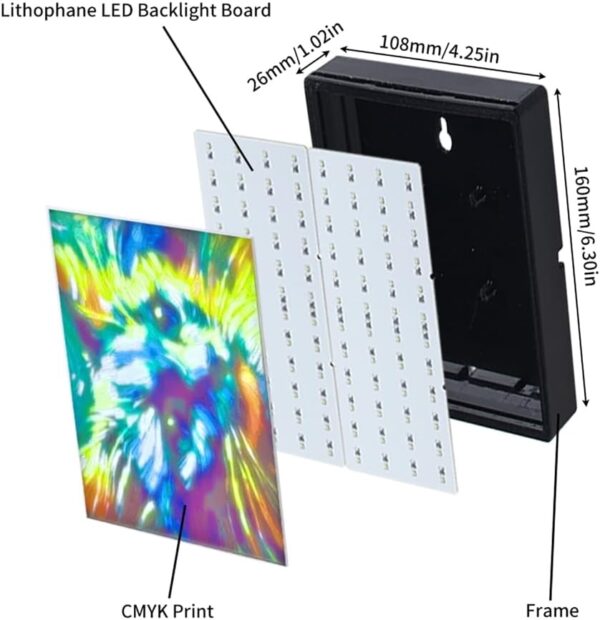 Led Panel Led Backlight Board Replacement for Lab Lithophane 3D Print CMYK - Image 5