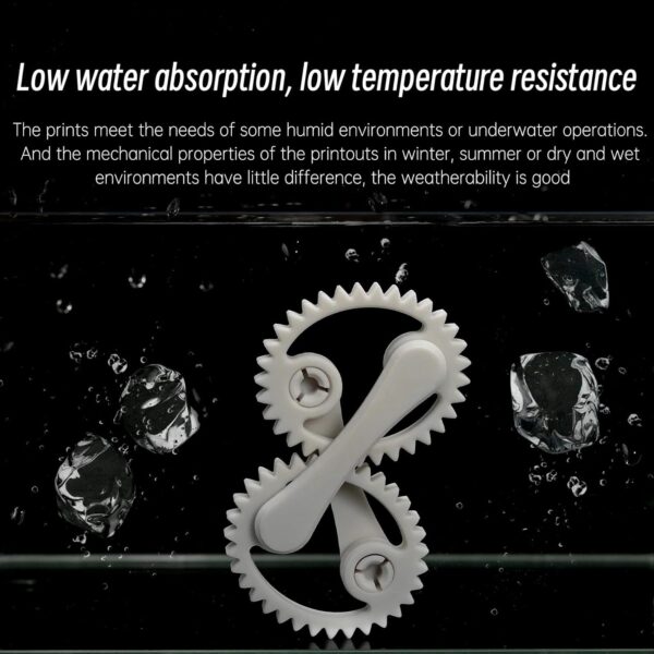 RESIONE Anti-Impact 3D Printer Resin – Nylon-Like, Tough and Wear-Resistant 3D Printing Liquid for High-Precision LCD/MSLA/DLP 3D Printing (White-Grey, 1KG) - Image 6