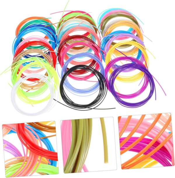 High Purity 3D Pen Filament 1.75mm Printer Filament 30 Rolls ABS for 3 Projects - Image 6